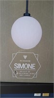 3 Simone Pendant Lights $300