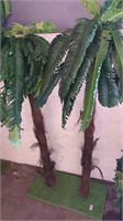 Pair of artificial palm trees