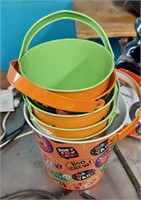 Small Haloween Metal Buckets