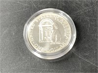 1992 D White House commemorative silver dollar in