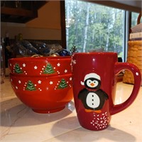 German Christmas Bowls and Mug