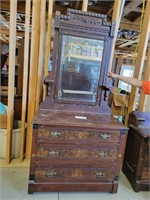 Victorian Dresser & Mirror 39"x17.5"x79"