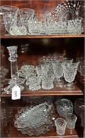 (35)pcs Vintage Fostoria American Pattern Glass