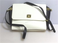 Ralph Lauren Black & White Flap Shoulder Bag