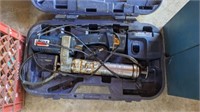 Cordless, battery powered grease gun