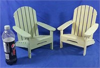Doll's lawn chairs  10"x10"
