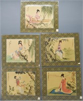 Grp 5 Asian Paintings on Silk