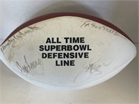 Signed NFL All Time Super Bowl Defensive Line