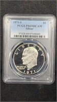 1971-S Silver Eisenhower Dollar PCGS PR69DCAM
