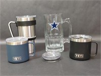 Yeti Tumblers with Dallas Cowboys Macho Mug
