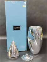 Nambe Silver Tone Cocktail Shaker by Fred Bould