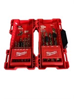 $30  Milwaukee 15 PC Red Helix Drill Bits & Case