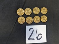 8- Zachary Taylor Dollar Coins