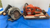 Husqvarna 142 chainsaw, Craftsman 7 1/4” c