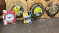 Assorted circular saw blades