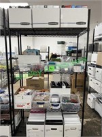 48"x24"x78" Metal Shelving Unit and Contents