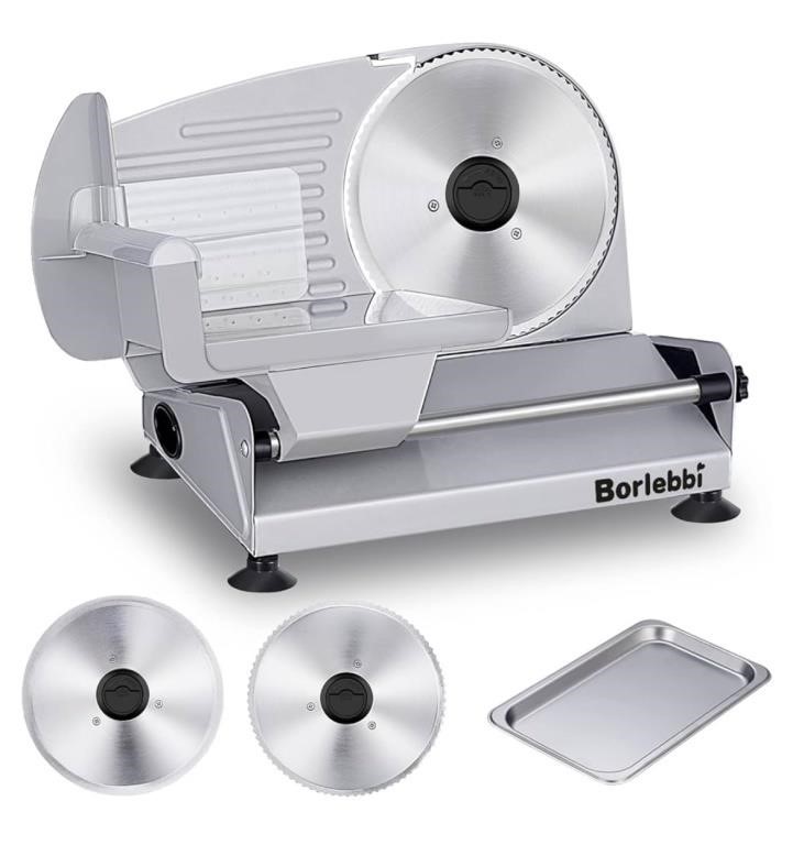 Meat Slicer, 200W Electric Food Slicer with 2