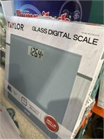 TAYLOR GLASS DIGITAL SCALE RETAIL $30