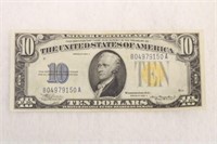 1934A NORTH AFRICA NOTE 10 DOLLAR BILL
