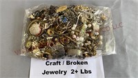 Craft Lot of Damaged Jewelry - 2+ Pounds