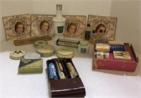 Vintage toiletry/beauty lot includes assorted