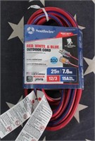 Red, White, & Blue Heavy Duty Extension Cord