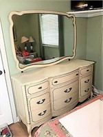 French Provincial Dresser and Mirror