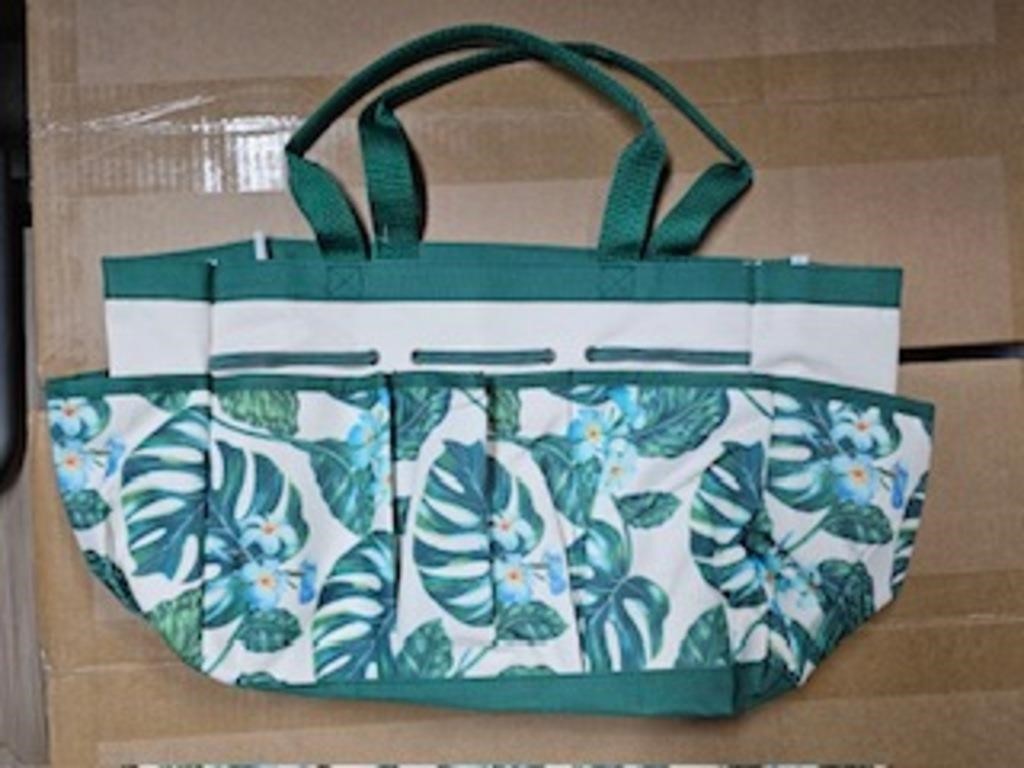 Garden Tool Bag Green White