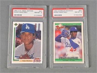 2x The Bid Graded Pedro Martinez Cards