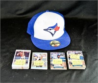 TORONTO BLUE JAYS HAT & BASEBALL CARDS