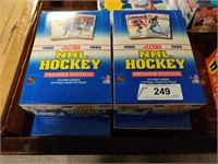 4 Sealed boxes 1990 NHL trading cards by Score