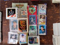 Large lot assorted sports trading cards