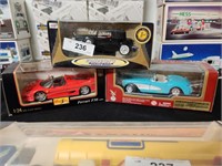 3 MIB diecast cars from Maisto, Anston, Legends