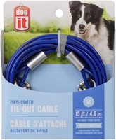 Avenue Tether Dog Tie-Out Cable, Medium, 15-Feet,