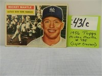 Mickey Mantle 1956 Topps #135 (Light Creases)