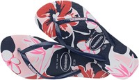 RET$34 3/4y Navy Floral Flip Flops|HAVAIANAS A2