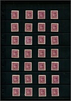 Canada 1948, #280, 28 MNH examples of the 3c rose