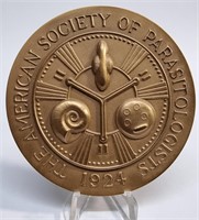 AMERICAN SOCIETY PARASITOLOGIST BRONZE MEDALLION