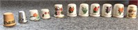 Porcelain Thimble Lot