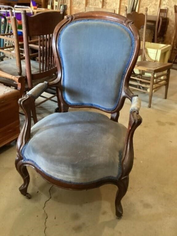 Victorian parlor chair