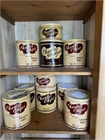 10 Vintage Charles Chips Tins - Various Sizes