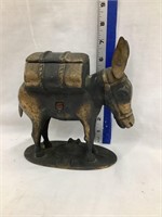 Vintage Brass Donkey Cigarette Holder/Dispenser &