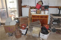 Large Pile Misc, Cabinet with Contents