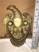 Brass eagle door knocker