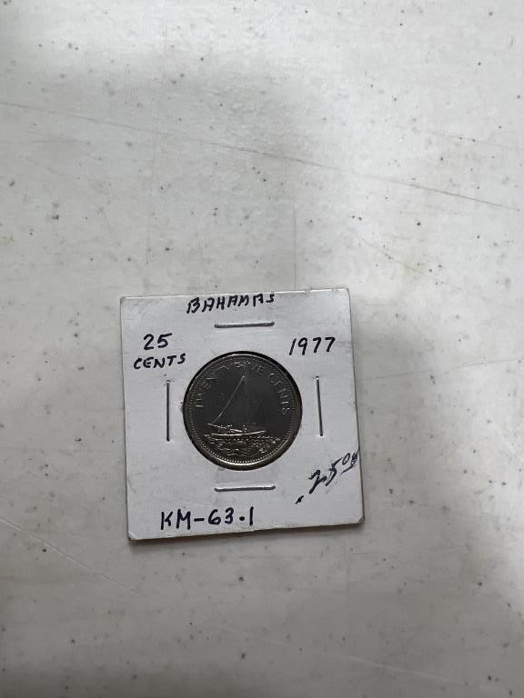 Bahamas 1977 25 cents