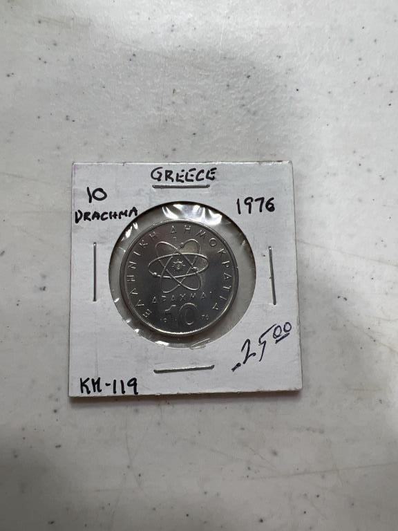 Greece 1976 10 drachma