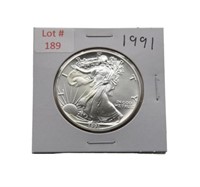 1991 1oz Fine Silver Eagle