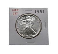 1991 1oz Fine Silver Eagle