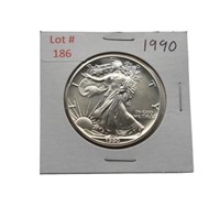 1990 1oz Fine Silver Eagle