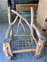 32"x32"x48" Cedar Log Deck Chair, no cushions